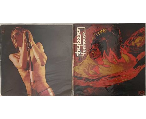 THE STOOGES - LP RARITIES. A pack of 2 x LPs. Titles are Fun House (EKS-74071, pitman pressing, matrix EKS 74071 A RE-1 CP/EK