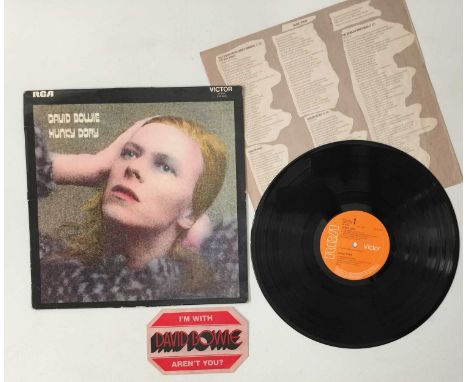 DAVID BOWIE - HUNKY DORY LP (ORIGINAL UK FRONT LAMINATED PRESSING - RCA VICTOR SF 8244 - NO GEM SLEEVE). Great Bowie rarity w