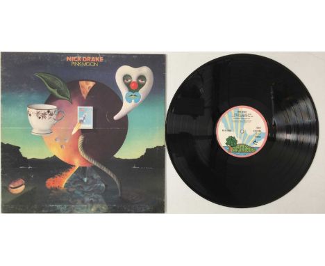 NICK DRAKE - PINK MOON LP (ORIGINAL UK COPY - ISLAND ILPS 9184). A sought-after original UK copy of the third, and sadly fina