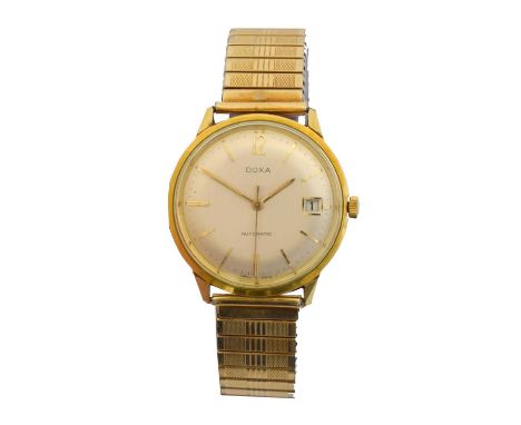 A mid 20th century Doxa automatic wristwatch, ref. 11855 7. The signed circular dial with baton markers, outer minutes track 