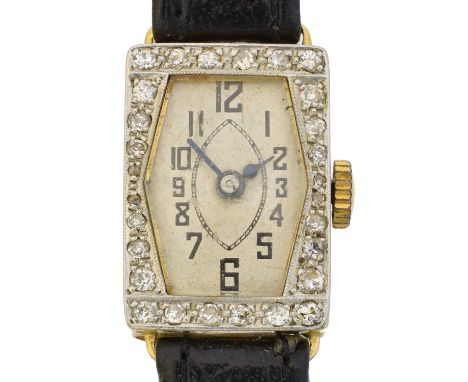 An early 20th century diamond-set cocktail watch by Rotary, An early 20th century diamond-set cocktail watch by Rotary, with 