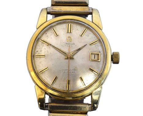 A 1950s Omega Seamaster automatic wristwatch,   A 1950s Omega Seamaster automatic wristwatch, ref. 2849, the signed dial with