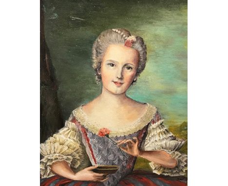 BARBARA COOK "Daughter of Francis I of France", a portrait study, half length, oil on canvas, unsigned in ornate giltwood and