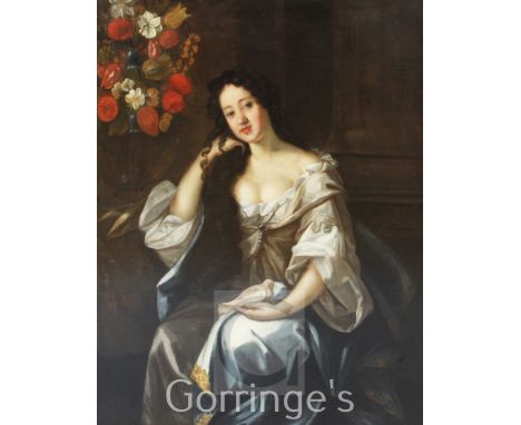 Circle of Willem Wissing (1656-1687)oil on canvas,Portrait of a lady thought to be Lucy Walter, Mistress of Charles II,49.5 x