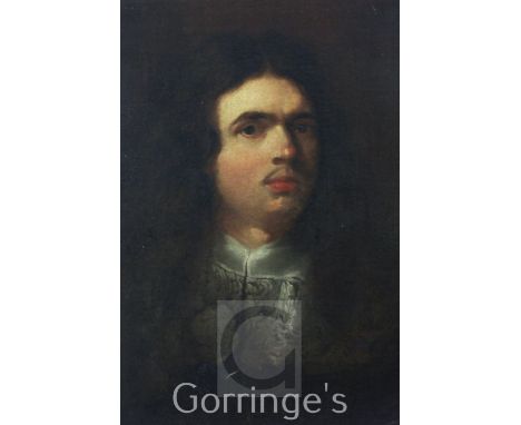17th century Italian Schooloil on canvas,Bust length portrait of a gentleman,20 x 14in.