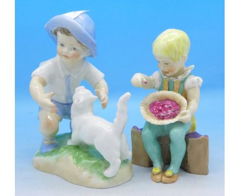 Two Royal Worcester figures, September and Little Jack Horner