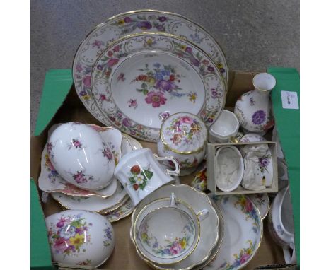 A collection of decorative china including Hammersley