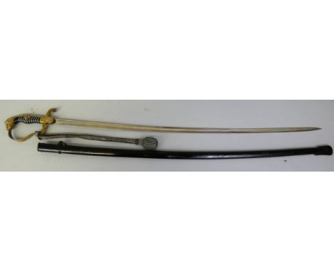 A German Nazi era Heer field Marshal series dress sword by Eickhorn of Solingein, Model No. 1695 in scabbard complete with le