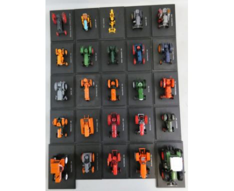 Hachette Universal Hobbies - a collection of twenty-five die-cast models of agricultural vehicles, 1:43 scale, to include a L