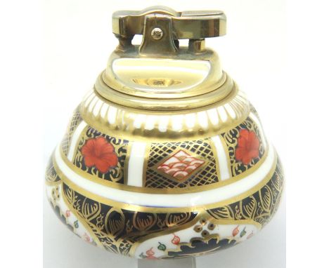 Royal Crown Derby 1128 pattern table lighter, H: 80 mm. No cracks, chips or visible restoration. P&amp;P Group 1 (£14+VAT for