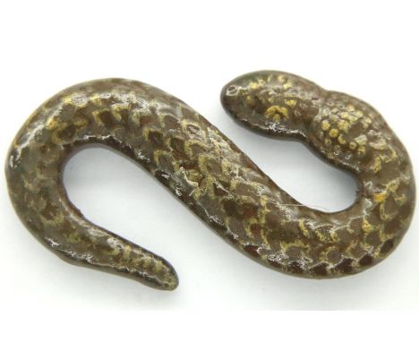 Tudor style zoomorphic snake buckle. P&amp;P Group 1 (£14+VAT for the first lot and £1+VAT for subsequent lots) 