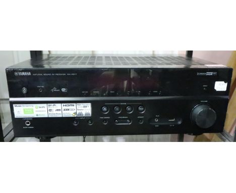 Yamaha Natural Sound AV receiver RX-V577 built-in wifi. All electrical items in this lot have been PAT tested for safety and 