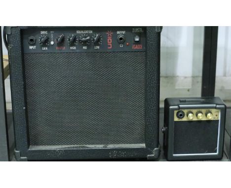 ION IGA03 15w guitar amplifier and a TS Micro guitar amplifier. Not available for in-house P&amp;P, contact Paul O'Hea at Mai