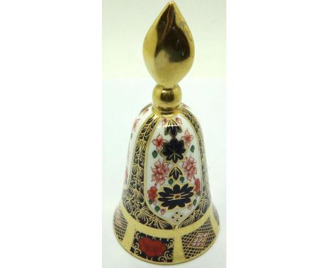 Royal Crown Derby 1128 pattern candle snuffer, H: 12 cm. No cracks, chips or visible restoration. P&amp;P Group 1 (£14+VAT fo