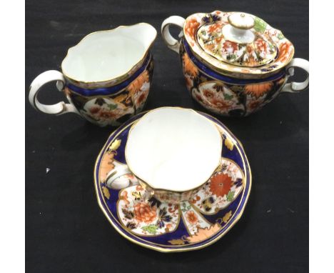 Five Royal Crown Derby items to include milk jug, largest H: 80 mm. No cracks, chips or visible restoration. P&amp;P Group 2 