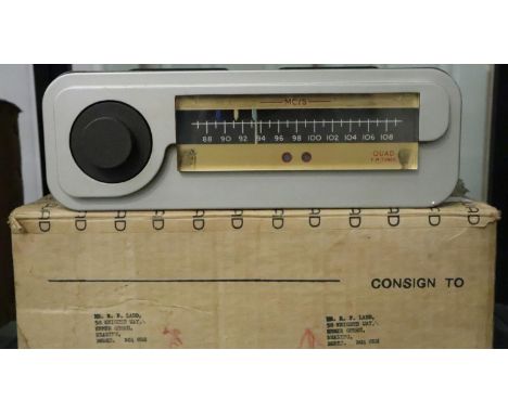 Vintage Quad MC/S tuner, boxed. P&amp;P Group 3 (£25+VAT for the first lot and £5+VAT for subsequent lots) 