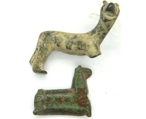 Two Roman Zoomorphic ornaments, horse and camel. P&amp;P Group 1 (£14+VAT for the first lot and £1+VAT for subsequent lots) 