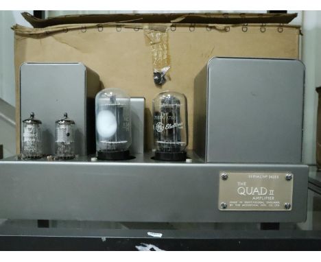 Vintage Quad II power amplifier with manual, boxed. Not available for in-house P&amp;P, contact Paul O'Hea at Mailboxes on 01