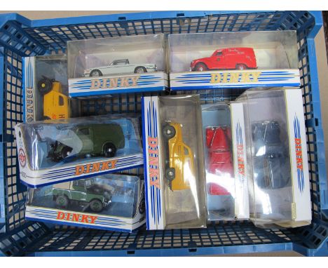 Eight Matchbox 'The Dinky Collection' Diecast Model Vehicles, including #DY-15 1953 Austin A40 'Brooke Bond Tea', boxed.