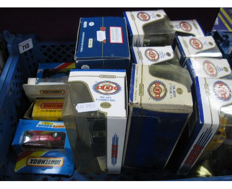 Twelve Diecast Model Vehicles, by Matchbox including DY-15B 'The Dinky Collection' 1953 Austin A40, plus a premier collection