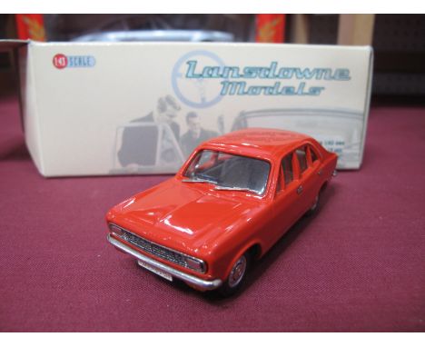 Lansdowne Models 1:43rd Scale Diecast Model #LDM.35 1970 Hillamn Avenger Four Door De-luxe, (Firebrand red), boxed.