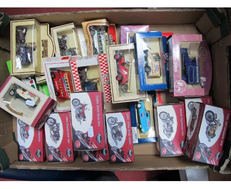 Twenty Three Diecast Model Vehicles, Motorcycles by Lledo, Corgi, Atlas Editions including Atlas 1:24th scale Honda CB750 fou