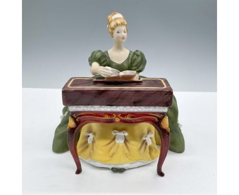 Limited edition. From the Lady Musician series. Features a girl playing the piano, dressed in a green and yellow dress. Royal