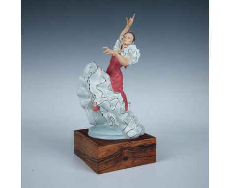 Part of the Dancers of the World series. Limited edition bone china in matte finish in red and white coloration. Royal Doulto