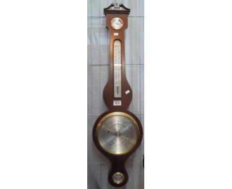 19th Century style wheel barometer marked Sewills Liverpool.(B.P. 24% incl. VAT)