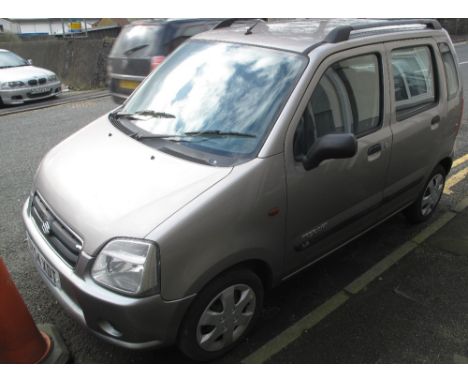 To be sold at 12 Noon precisely. 2005 Suzuki Wagon GLR+, five door hatch, reg no. SY54XDT, 1328ccs petrol, 132000 miles appro