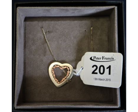 Clogau silver and gold heart pendant. (B.P. 24% incl. VAT)