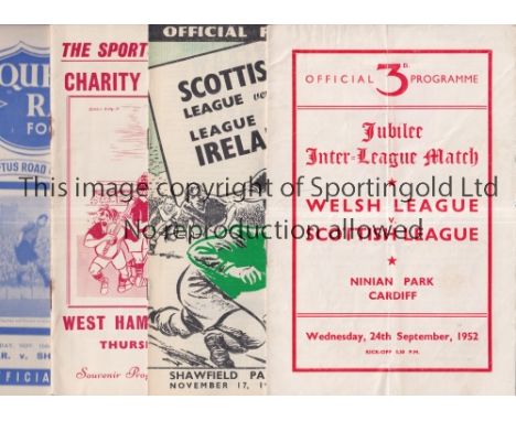 1950'S FOOTBALL PROGRAMMES      Over 220 programmes for English League and International matches including duplication and 72