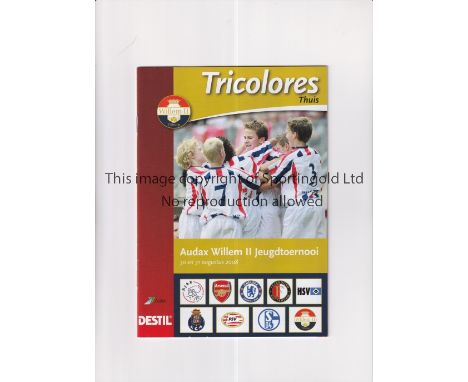 ARSENAL &amp; CHELSEA / WILLEM II YOUTH TOURNAMENT 2008    Programme for the Tournament including both clubs.  Good