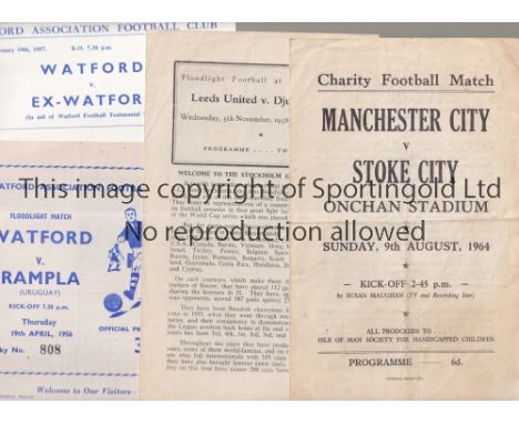 FOOTBALL PROGRAMMES FOR FRIENDLY MATCHES                 14 programmes for the friendly matches, including, for the home Bull
