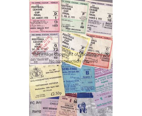 FOOTBALL TICKETS      Thirteen tickets: Glasgow Rangers v Anzhi Makhachkala 2001/2, Chelsea homes v Manchester City 67/8, WBA