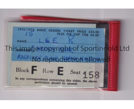 ARSENAL     Season ticket for 1972/3.     Generally good