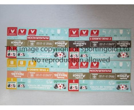 1986 WORLD CUP TICKETS      Unused ticket for the Opening Ceremony and Bulgaria v Italy 31/5/1986 at the Aztec Stadium,  unus