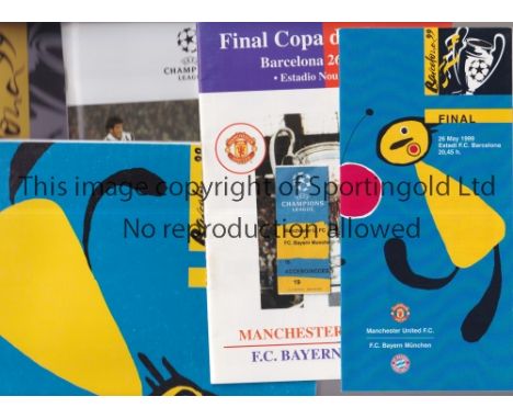 1999 CHAMPIONS LEAGUE FINAL / MANCHESTER UNITED V BAYERN MUNICH       A miscellany of items relating to the Final in Barcelon