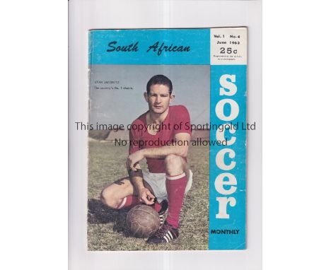 1963 TOTTENHAM HOTSPUR TOUR OF SOUTH AFRICA     Scarce June 1963 issue of the&nbsp;''South African FA Soccer Monthly'' which 