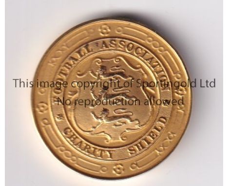 ARSENAL / GEORGE MALE / 1934 CHARITY SHIELD Gold hallmarked 1934 Charity Shield winners medal against Manchester City in a Bo