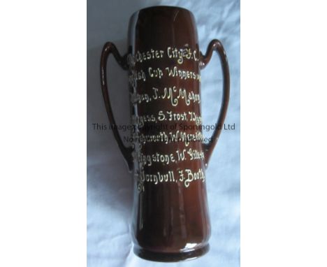 MANCHESTER CITY / 1904 CUP FINAL    Excellent piece of true City historical ephemera. City first won the English F.A. Cup in 