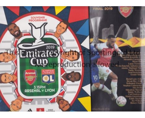 ARSENAL       Items for over 90 away Friendly and European matches from 2012 - 2019 with a mixture of tickets, official progr