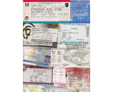 ARSENAL       Thirty away tickets for Double season 2001/2 including all 19 X League. Plus 4 X FA Cup including the Semi-Fina