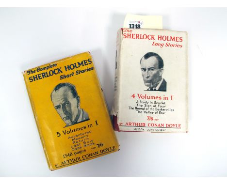 Doyle [Arthur Conan]: The Sherlock Holmes Long Stories, first edition 1929, red cloth boards, dust jacket (torn) and The Comp