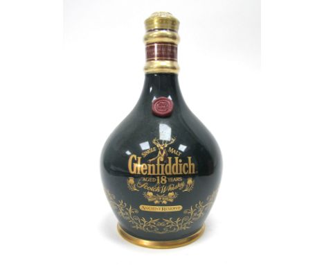 Whisky - Glenfiddich Single Malt Ancient Reserve Scotch Whisky Aged 18 Years, in ceramic decanter, 700ml, 43% Vol.