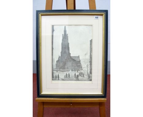 •AFTER LAURENCE STEPHEN LOWRY (1887-1976) *ARR St. Simon's Church, Salford, limited edition print 102/200, signed in pencil i