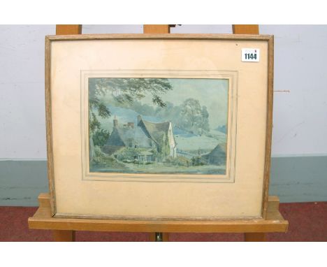 GENERAL SIR ALFRED MARTIN (British Officer in the Indian Army, 1853-1926) Cottage of the Cotswolds, watercolour, signed and d