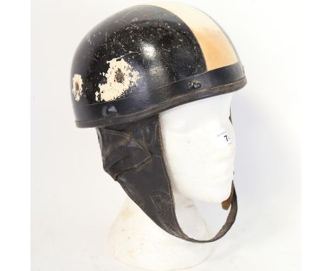 A Vintage Stadium Cruiser motorbike helmet, internal dimensions 19cm x 16cm 