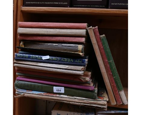Vintage children's annuals and books, including Teddy Tale and Uncle Mac 