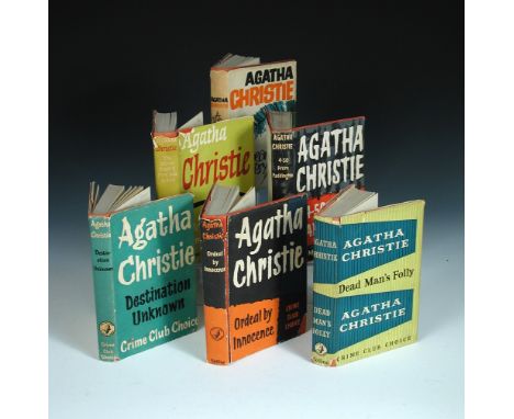CHRISTIE (Agatha). First editions. Many Crime Club Choice, including 4-50 from Paddington, 1957, d.j.; A Caribbean Mystery, 1